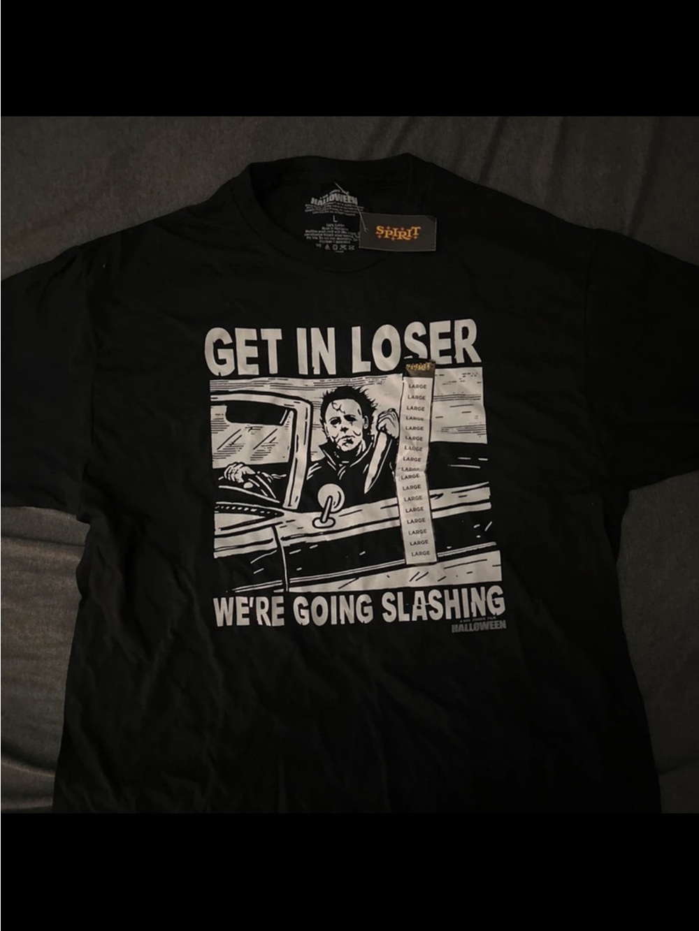 Spirit Black "Get In Loser" Graphic Tee